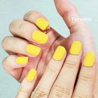 Ongles pressés courts mats à étiquette privée, vente en gros, simples, unis, faux ongles réutilisables, pointes d'ongles artificielles complètes avec boîte