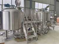 500L 700L brasserie équipement de brassage personnalisé de haute qualité pour brasserie de bière artisanale ligne de brassage complète