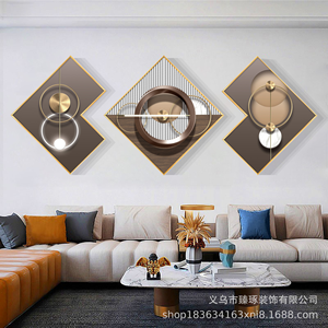 Géométrie abstraite lumière luxe image cristal porcelaine <span class=keywords><strong>peinture</strong></span> <span class=keywords><strong>triptyque</strong></span> mode mur Art décor à la maison <span class=keywords><strong>peinture</strong></span> - Product Image 3