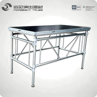 Scène modulaire carrée portable d'extérieur pour DJ, concerts, mariages, événements, en alliage d'aluminium, hauteur réglable