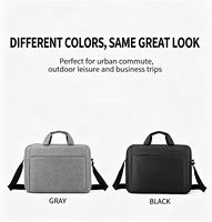 Sac à bandoulière multifonctionnel portable en polyester grande capacité 14 pouces léger avec sangle réglable confortable pour ordinateur portable