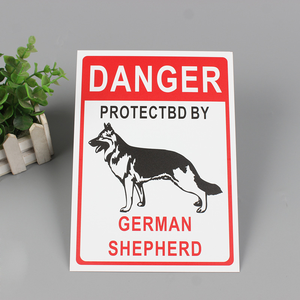 Cartello di Avvertimento '<span class=keywords><strong>Attenti</strong></span> <span class=keywords><strong>al</strong></span> <span class=keywords><strong>Cane</strong></span>' in Alluminio, Targa di Cautela per Esterni Resistente alle Intemperie, Segnale di Sicurezza per Cani da Montare a Parete per Cortile, Giardino, Strada - Product Image 3