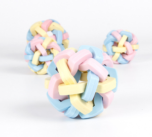 Unbreakable durevole gomma cigolante chewing cane palla giocattolo per animali domestici giocattolo interattivo e di movimento per la dentizione di cuccioli e cani di piccola taglia - Product Image 3