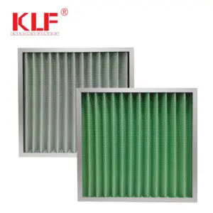 Panneau de poussière industriel G3 G4 cadre métallique pré-filtre filtre à air plissé pour système de climatisation filtre plissé