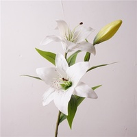 Buket Bunga Lily Buatan, Rangkaian Bunga Palsu, Dekorasi Pernikahan Mewah, Dekorasi Rumah, Perlengkapan Fotografi