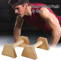 Barras Paralelas de Madera, Tabla de Madera de 17 Pulgadas para Flexiones, Flexiones de Pie, Calistenia, Barra de Dominadas