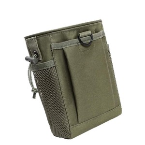 Tactical Waist Pack Khaki With Mesh Pocket Outdoor Sports Storage Shell Recycling Bag Unisex Webbing Strap - Product Image 4