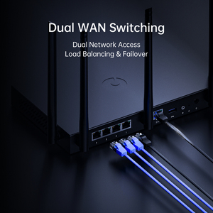 AweSeed X5 Pro Router industriale <span class=keywords><strong>wi</strong></span>-<span class=keywords><strong>fi</strong></span> 6 AX3000, Dual WAN Gigabit, 5 antenne esterne, rete remota, gestione Cloud - Product Image 4