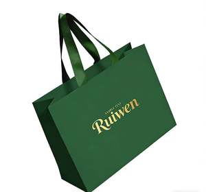 Bolsas de Regalo Navideñas de Cartón Reciclable Personalizadas, con Asas Impresas en Serigrafía, para Compras Personalizadas - Product Image 4