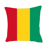 Coussin en toile de jute personnalisé avec drapeau de Guam, coussin de siège pour décoration de siège de maison
