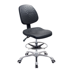 Hewei Industrial Chair IC032 PU <b>Adjustable</b> Height Swivel Casters Workshop Lab Use - Product Image 2