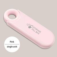 Boîte à médicaments portable mini avec trois compartiments pour le rangement des pilules, idéale pour un usage quotidien et les voyages.