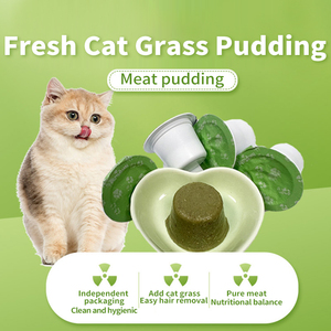 Comida húmeda para gatos bebés, pudín, gelatina para aperitivos con hierba de gato y branquias de pelo gordo, comida húmeda enlatada nutritiva para amigos peludos - Product Image 5