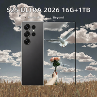 Smartphone 5G S25 Ultra 2026, grand écran 7,3 pouces, écran plein écran, 16 Go 1 To, Android 16, écran LED 144 Hz, appareil photo 108 MP, stylet intégré
