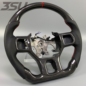 Volante de Fibra de Carbono Auténtica para <span class=keywords><strong>Dodge</strong></span> Ram 3500 2500 1500 <span class=keywords><strong>Challenger</strong></span> 2008 2009 2010 2012 2013 <span class=keywords><strong>2014</strong></span> 2015 2016 2017 2018 - Product Image 2