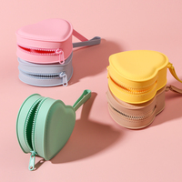 Porte-monnaie en silicone souple au meilleur prix, sans BPA, mini pochette durable, impression de logo personnalisée, facile à transporter, portefeuilles polyvalents pour cadeaux