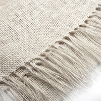 Chemin de table en toile de jute tissée personnalisée, naturelle, 12x72 pouces, pour Thanksgiving, vente en gros d'usine, réutilisable pour la saison d'automne