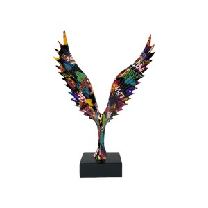 Decoración Moderna para Sala de Estar y Estudio, Vinoteca Creativa, Figura de Arte Popular Esculpida en Resina Epoxi con Diseño de Ala de Dapeng, Venta al Por Mayor - Product Image 5