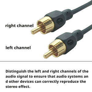 <span class=keywords><strong>สาย</strong></span>สัญญาณเสียง <span class=keywords><strong>AV</strong></span> 2RCA ปลายสูงชุบทองด้วยทองแดงเปลือยหุ้ม HIFI 2 RCA Cabo สำหรับใช้ในรถยนต์ - Product Image 3