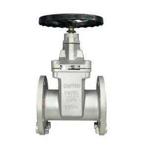 High temperature socket end resilient seat knife gate valve material 316