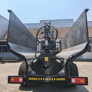 Remorque forestière DIBO CE 14 tonnes pour le transport de grumes, avec côtés à lattes et grue à bois de 7,8 m - Product Image 3