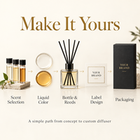 Diffuseur de parfum à bâtonnets 500 ml, parfum longue durée, flacon en verre noir avec bâtonnets pour la maison et l'hôtel