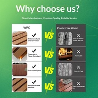 Outdoor Kunststoff-Holz-Bodenbelag 3D Geprägte Ineinandergreifende Wasserdichte Holzmaserung Terrassendielen für Poolbereich