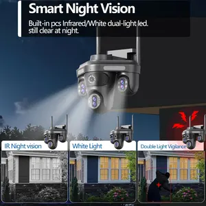 Regis กล้องวงจรปิดไร้สาย18K 35MP 7เลนส์4ตัว3PTZ 30X ซูมสำหรับกลางแจ้งระบบติดตามอัตโนมัติกล้องรักษาความปลอดภัย Wi-Fi - Product Image 5