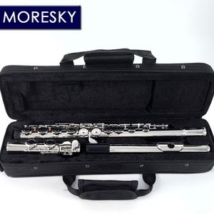 ขลุ่ย MORESKY FML-601 16 รูปิด คีย์ C ขลุ่ยคอนเสิร์ต คิวโปรนิกเกิล ชุบนิกเกิล/เงิน พร้อมคีย์ E คีย์ C เมเจอร์ - Product Image 1