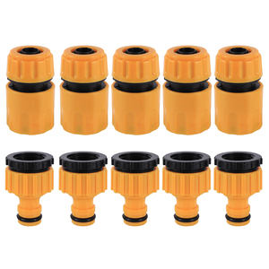 Conector rápido de riego de jardín 3/4 "1/2" manguera de jardín adaptador grifo de agua de grifo de acoplamiento roscado junta de liberación rápida - Product Image 6