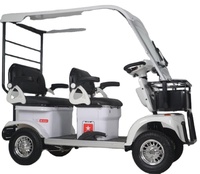 Prix de gros d'usine Nouveau modèle Scooter électrique de mobilité à 4 roues, quadricycle électrique de loisir, Quad avec toit