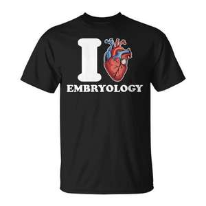 T-shirt drôle sur la science de l'embryologie et de l'anatomie du cœur - Product Image 1