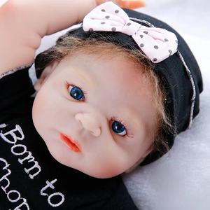 Poupée <span class=keywords><strong>bébé</strong></span> <span class=keywords><strong>reborn</strong></span> en vinyle silicone pleine grandeur de 22 pouces, <span class=keywords><strong>fille</strong></span> nouveau-née, douce et flexible, peau 3D, ressemble à un vrai <span class=keywords><strong>bébé</strong></span> - Product Image 3