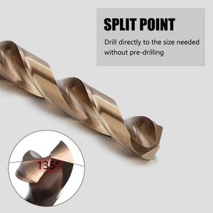 Büküm matkap uçları yüksek hız çeliği 5% kobalt matkap ucu seti yüksek kalite 10MM kabul çeşitli matkaplar özelleştirme - Product Image 5