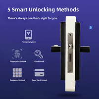 Cerradura Inteligente de Alta Calidad para Apartamentos, Tuya TTLock, con Huella Dactilar, Contraseña, Tarjeta RFID, Llave Digital, Desbloqueo por Nube Wi-Fi, Cerradura Inteligente de Madera