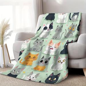 Blue Sky Chicken Group Flannel <b>Blanket</b> Throw <b>Blanket</b> Nap <b>Blanket</b> Skin Friendly Reversible for Bed Sofa Couch Custom Print - Product Image 4