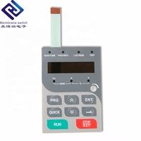Custom Membrane Switch Industrial Keypad Keycap PET PC Material Waterproof Eco-friendly HMI Application Clear Transparent Window