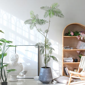 Décoration de bureau à domicile arbre Jacaranda restaurant décoration plante bonsaï fournisseur de plantes artificielles à guangzhou - Product Image 3