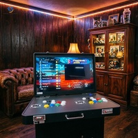 Machine d'arcade Bartop 24 pouces HD 1280p, console de jeu rétro professionnelle 2 joueurs, borne de jeu portable pour la maison
