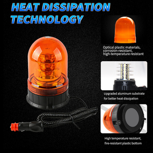 Nouvelle lampe de signalisation robuste, étanche IP65, lumière stroboscopique rotative d'urgence, DC12/24V 20W pour <span class=keywords><strong>tracteur</strong></span> <span class=keywords><strong>agricole</strong></span> - Product Image 6