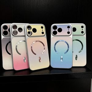 เหมาะสำหรับ iPhone 18/17 Pro MAX - เคสหนังเรียบไล่เฉดสีแบบแม่เหล็กสำหรับ Apple 16 เคสแบบเต็มตัวเรียบง่าย - Product Image 1