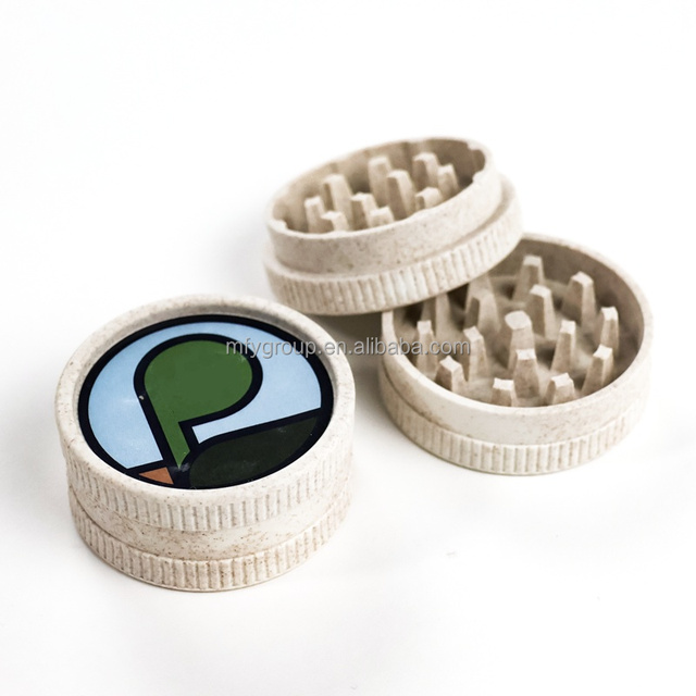 Custom Premium Quality Hemp Biodegradable Herb Grinder Crusher Smoking Accessories 55mm Herbal Bio Tobacco Degradable Grinding