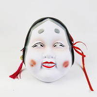 Masque facial Noh Sunjiro, accessoire de théâtre japonais, tête d'Oni rouge, Hannya, Tengu, visage de femme laide, pour spectacle, Poisson d'avril, Anniversaire
