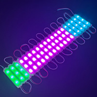 Module LED intelligent adressable WS2811 Pixel RGB DC12V 24V 1.5W 86*19MM SMD 5050 avec IC, effet de poursuite des couleurs, IP65