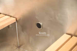 Jacuzzi <span class=keywords><strong>Exterior</strong></span> <span class=keywords><strong>de</strong></span> <span class=keywords><strong>Madera</strong></span> Maciza para 2 Personas, Bañera <span class=keywords><strong>de</strong></span> Hidromasaje para Exteriores - Product Image 4