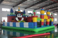 QIQU - Parque de Atracciones Inflable Gigante de Alta Resistencia, Pared de Escalada de PVC Sijia Multizona, Capacidad para 20 Personas, 2000 kg, para Exteriores