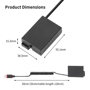 KingMa LP-E8 batterie factice USB-C à LP-E8 adaptateur de batterie externe pour <span class=keywords><strong>Canon</strong></span> 650D 600D <span class=keywords><strong>700D</strong></span> 550D - Product Image 2