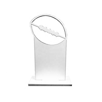 Logo personnalisé natation/rugby/basket-ball/volley-ball/corne de pom-pom girl plaque de récompense trophée sportif vierge sublimation