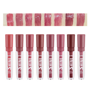 Base de gloss à lèvres liquide Karité longue tenue, brillance intense, personnalisable avec votre propre logo de marque, maquillage cosmétique en marque blanche, texture lisse - Product Image 3