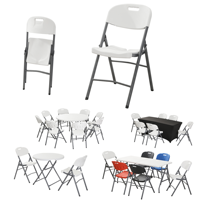 Chaises pliantes de conférence modernes en acier durable de haute qualité - Légères, portables, imperméables, pour l'extérieur, l'hôtel, le salon